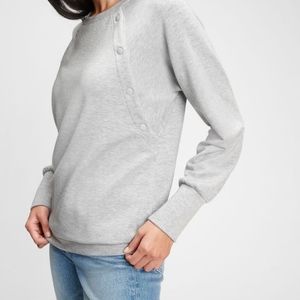 Gap's Maternity Nursing Snap-Button Sweatshirt